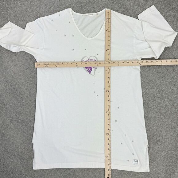 Victoria’s Secret Vintage Capricorn Astrology Cotton Nightshirt White Small - Picture 10 of 11